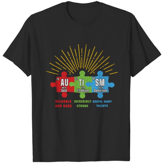 Discover Periodic Table Chemistry Puzzle Autism Awareness T-shirt