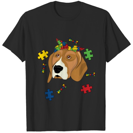 Discover Beagle Dog Special Puzzle Autism Awareness T-shirt