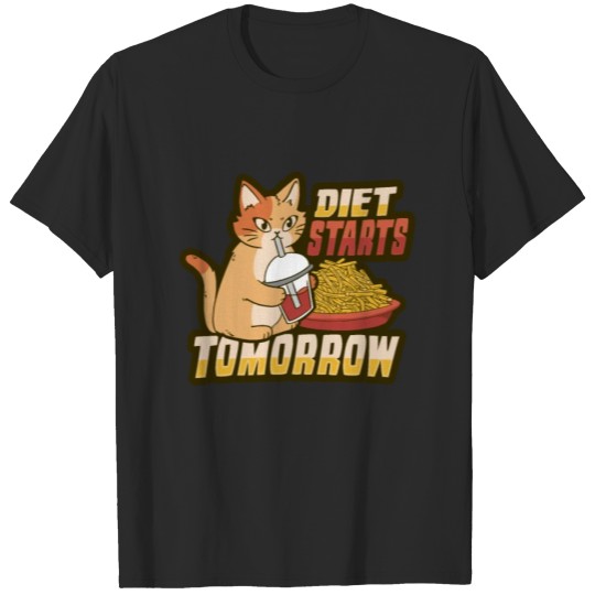 Discover Anti Diet Design for a Cat lover T-shirt