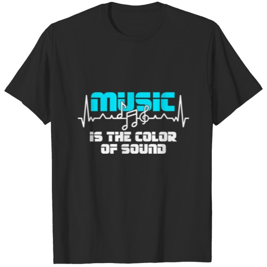 Discover Music Is The Color Of Sound Headphone Dj T-shirt
