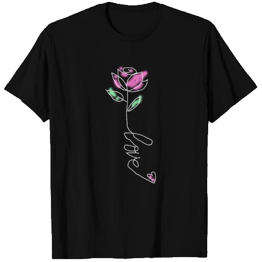 light pink roses T-shirt