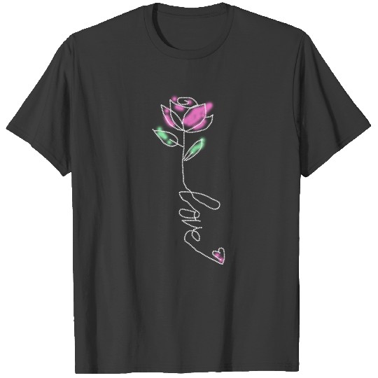 light pink roses T-shirt
