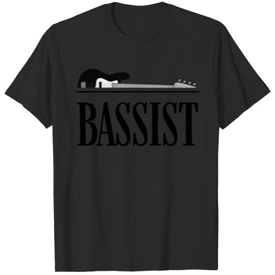Discover Bassist Guitar Nature Minimal Graphic for Bands. T-shirt