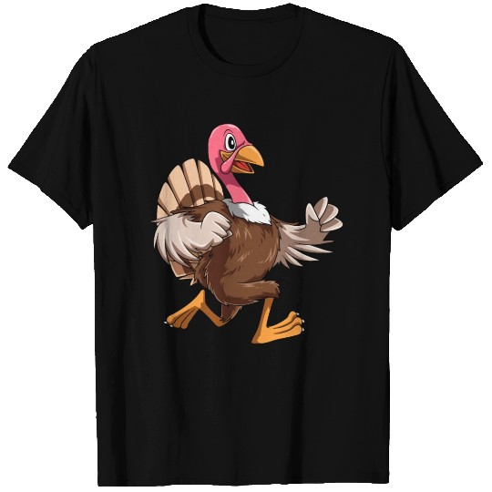 Turkey Running Funny Thanksgiving Turkey Runner T-shirt