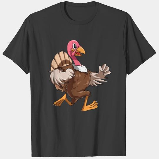 Turkey Running Funny Thanksgiving Turkey Runner T-shirt