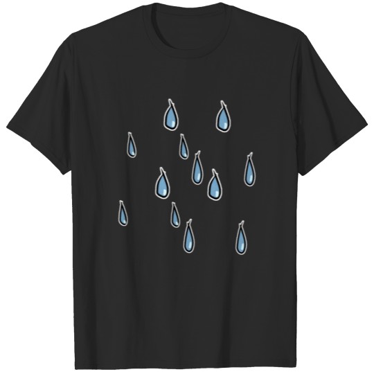 Discover rain water pattern weather drop tear tears T-shirt