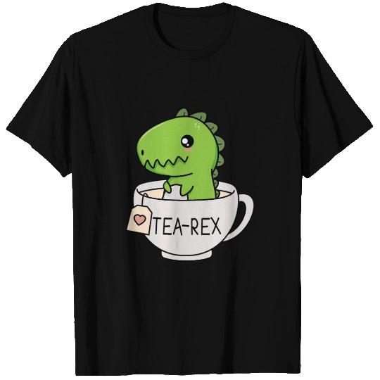 Tea-Rex -Funny Tea drinking Dinosaur T-Rex Cute T-shirt