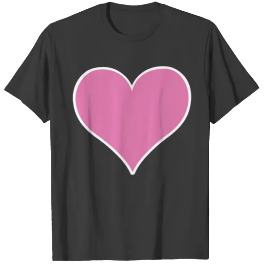 Heart pink love gift valentine T-shirt