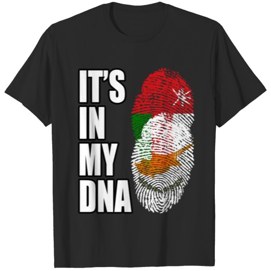 Discover Omani And Cypriot Vintage Heritage DNA Flag T-shirt