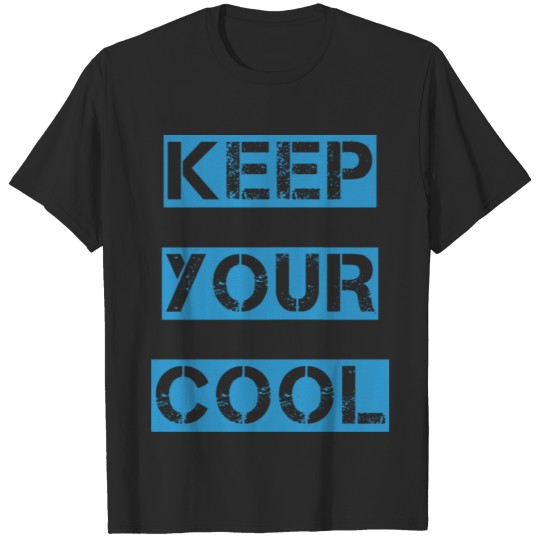 Discover KEEP YOUR COOL light blue T-shirt