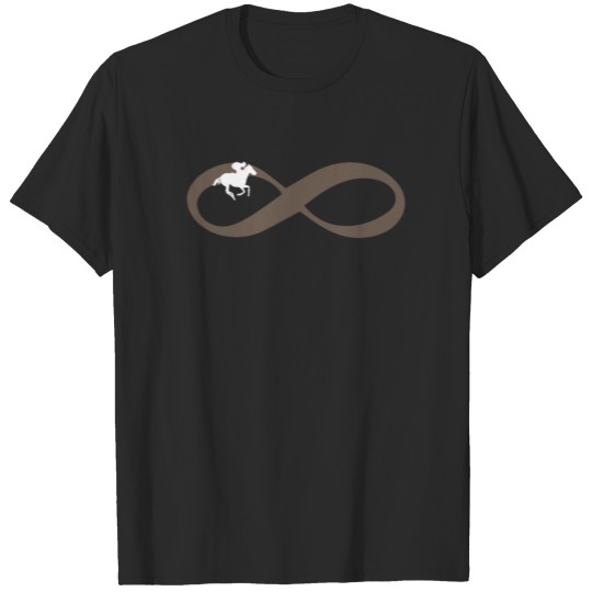 Discover HORSE RACING FOR EVER Pferderennen Infinity T-shirt