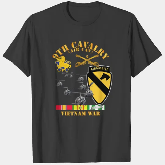 Army - 9th Cavalry (Air Cav) - 1st Cav Division T-shirt