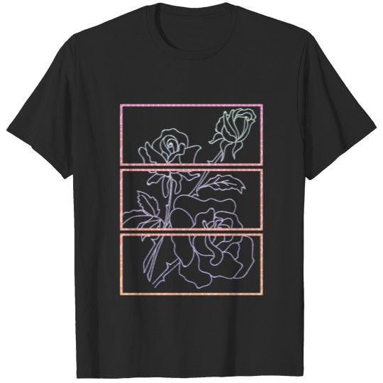 Pastel Goth Flower Emo Aesthetic Rose Punky T-shirt