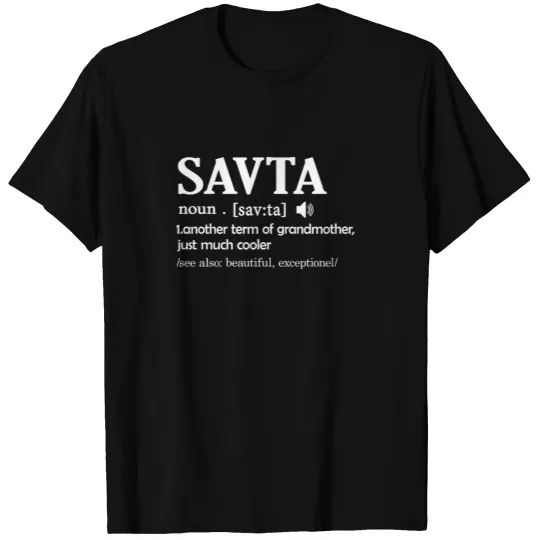 Savta Definition Funny Grandma Mothers Day Gift T-shirt