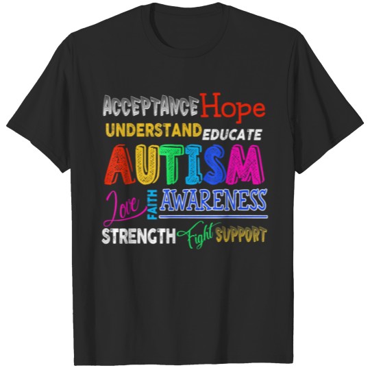 Discover Autism Make Up Word Inspirational Autism Awareness T-shirt
