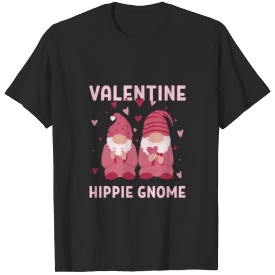 Discover Valentine Hippie Gnome Valentine's Day Gnomes Love T-shirt