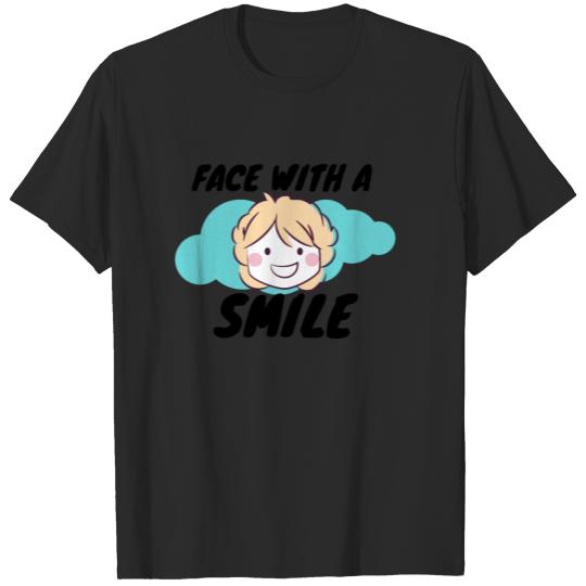 smiling child face | face with a smile T-shirt