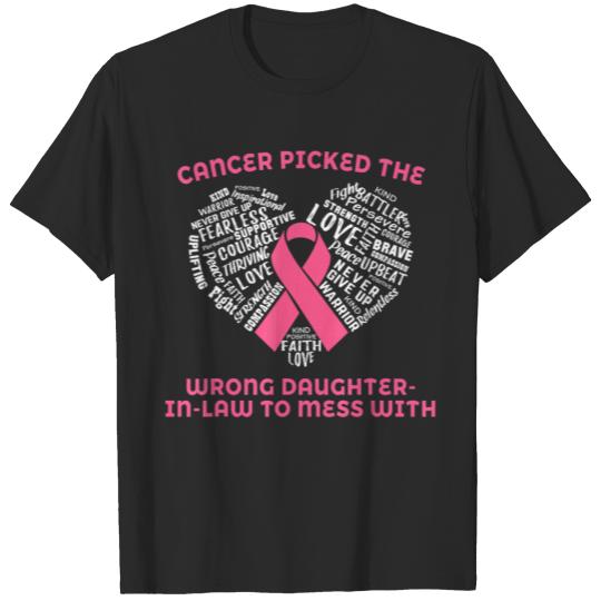 Breast Cancer Awareness Support Daughter In Law T-shirt