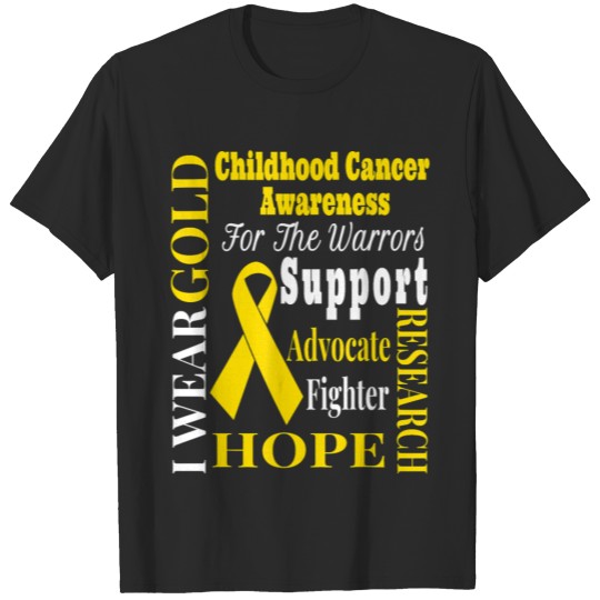 Childhood Cancer Awareness Shirt Gold for a Child T-shirt