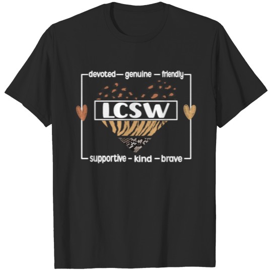 Discover LCSW Licensed Clinical Social Worker Social Work T-shirt