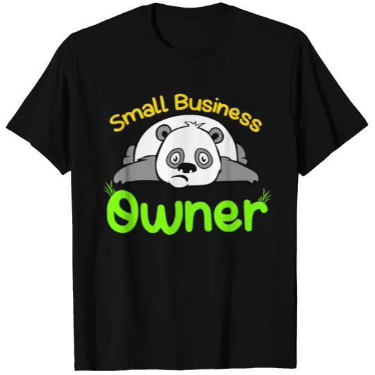 Small Business Owner Panda T-shirt