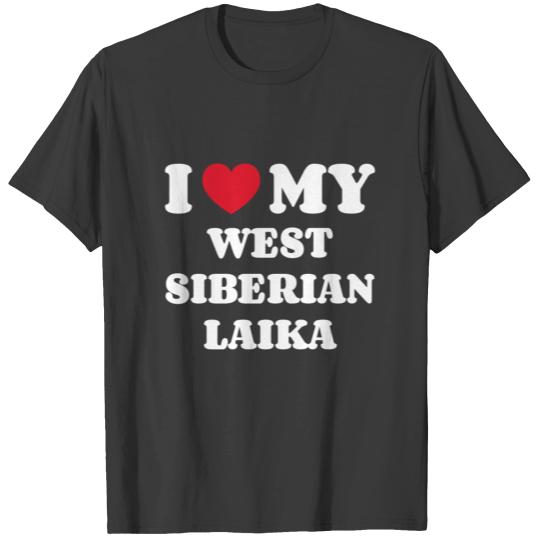 I Love My West Siberian Laika T-shirt