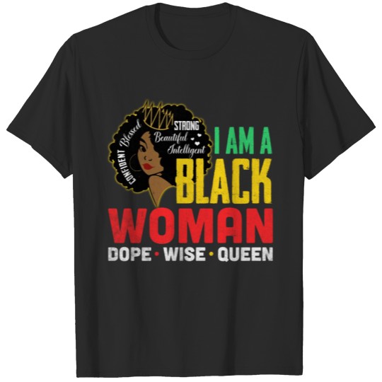Discover I Am A Black Woman African American Empowerment Sh T-shirt