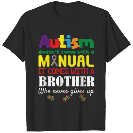 Discover Manual Brother Puzzle Special Autism Awareness T-shirt