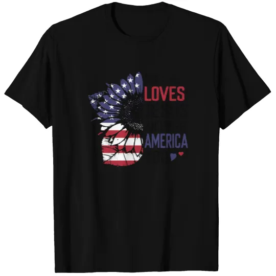 She Loves Jesus And America Too T-shirt
