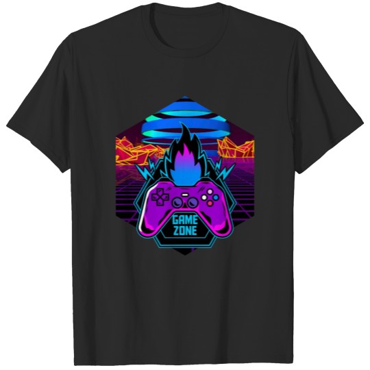 Discover Gamer - synthwave retrowave vaporwave T-shirt