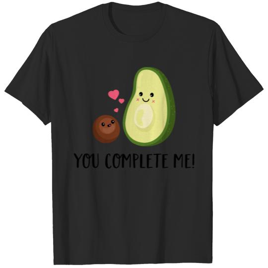 Discover you complete me - Avocado Couple Baby Kid Mom Love T-shirt