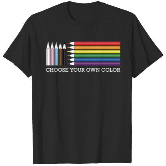 Discover Rainbow Progress Pride Flag Pencils LGBTQ T-shirt