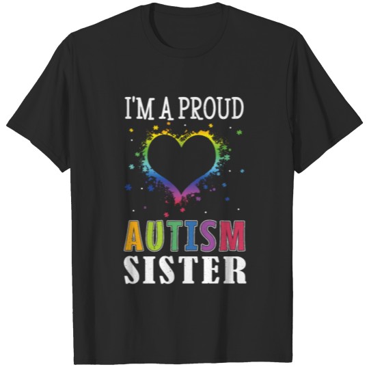 Discover I'm Proud Sister Puzzle Special Autism Awareness T-shirt
