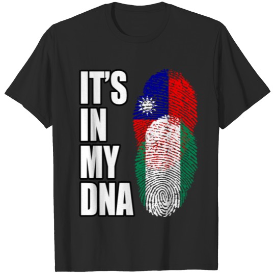 Discover Taiwanese And Nigerian Mix Heritage DNA Flag T-shirt