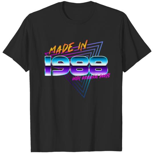 Discover made in 1988 • 34th birthday 80s birth year retro T-shirt