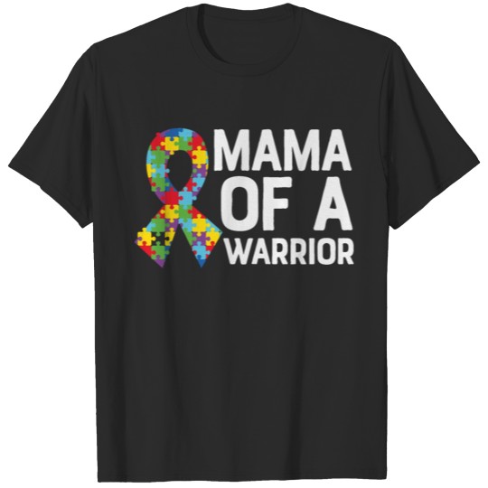 Discover Mama Of A Warrior Autism Awareness T-shirt