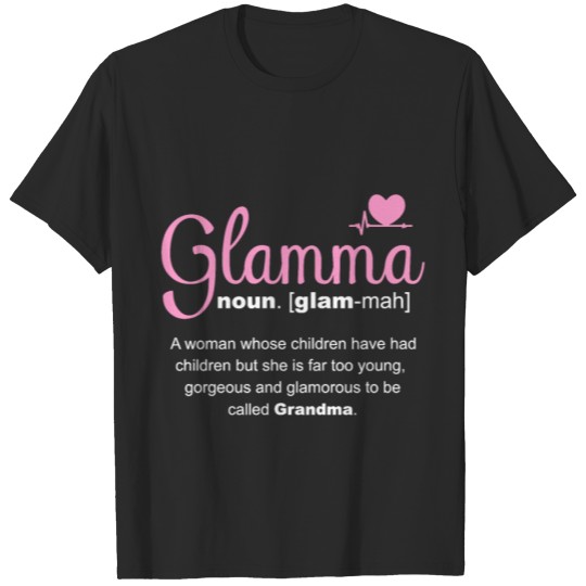 Discover Glamma Definition Cool Grandma Gifts Relaxed Fit T-shirt