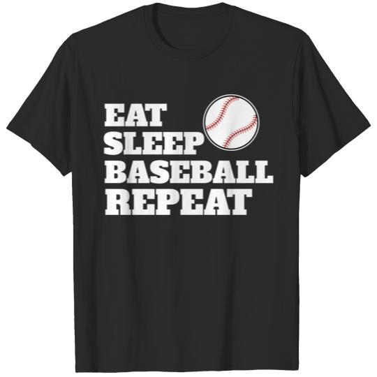 Discover Eat Sleep Baseball Repeat T-shirt