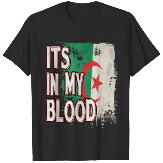 Discover Algerian Vintage Heritage DNA Flag T-shirt