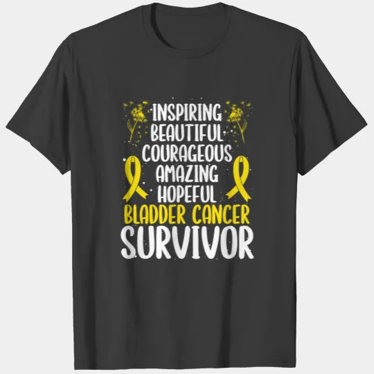 Bladder Cancer Awareness Movement Fighter Survivor T-shirt