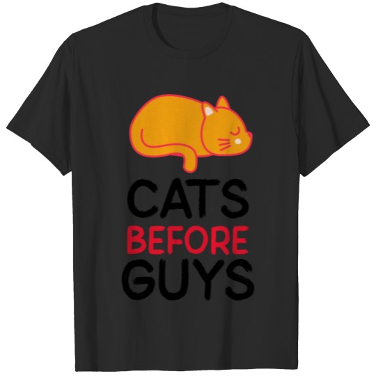 Discover Cats Before Guys T-shirt