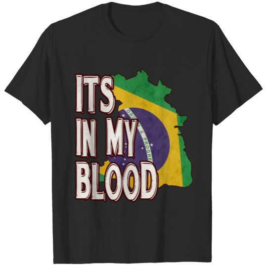 Discover Brazilian Vintage Heritage DNA Flag T-shirt