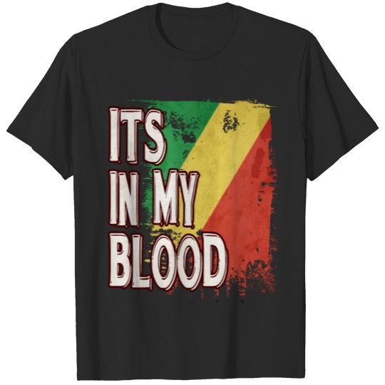 Discover Congolese Republic Vintage Heritage DNA Flag T-shirt