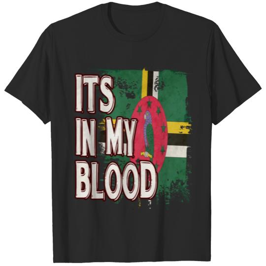 Discover Dominica Vintage Heritage DNA Flag T-shirt