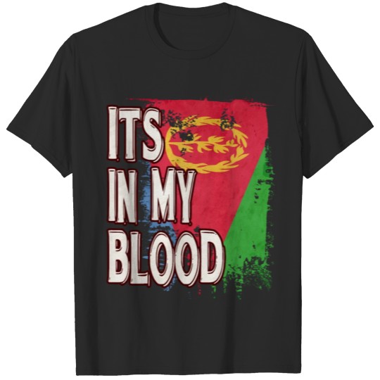 Discover Eritrean Vintage Heritage DNA Flag T-shirt