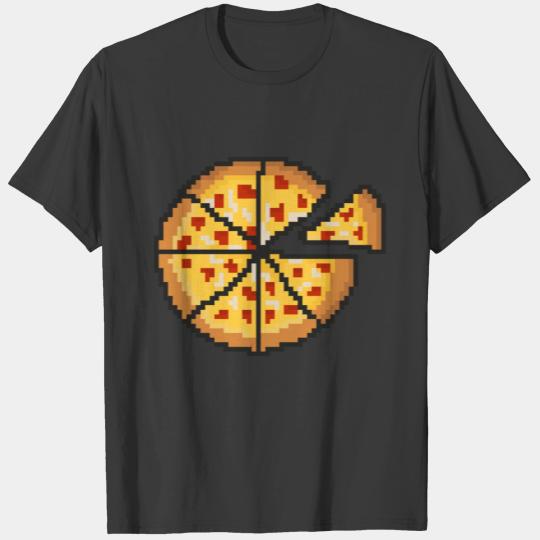 Whole Red Pizza Pattern | 8 Bit Pixel Art T-shirt
