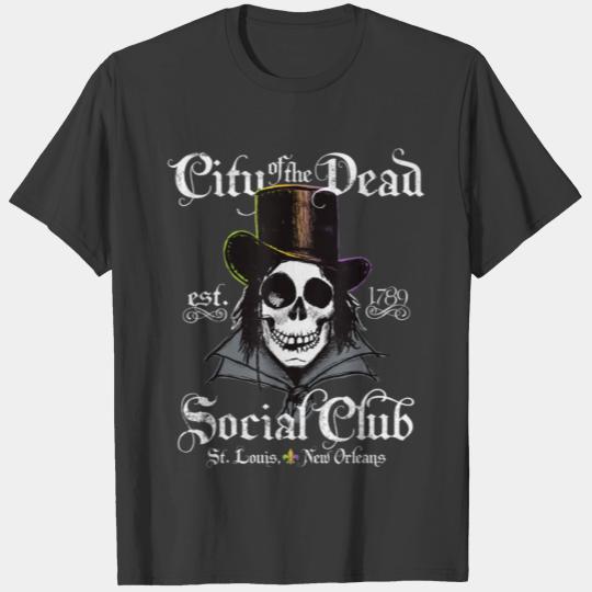 New Orleans Voodoo Doctor Goth Skull T Shirt T-shirt