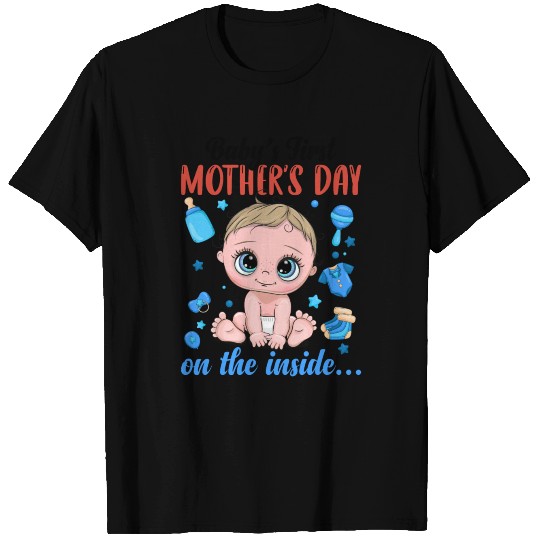 Baby's First Mother's Day On The Inside Baby Boy T-shirt