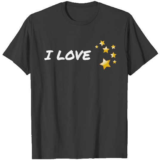 I love stars design T-shirt