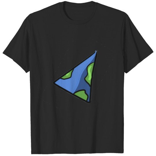 Earth triangle shape icon T-shirt
